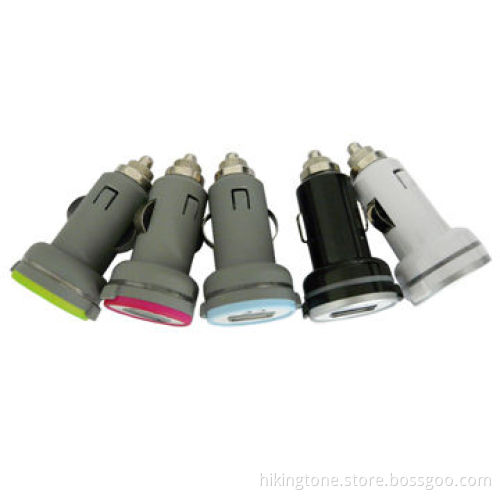 USB Car charger use for charging phone, with 1A output ABS material